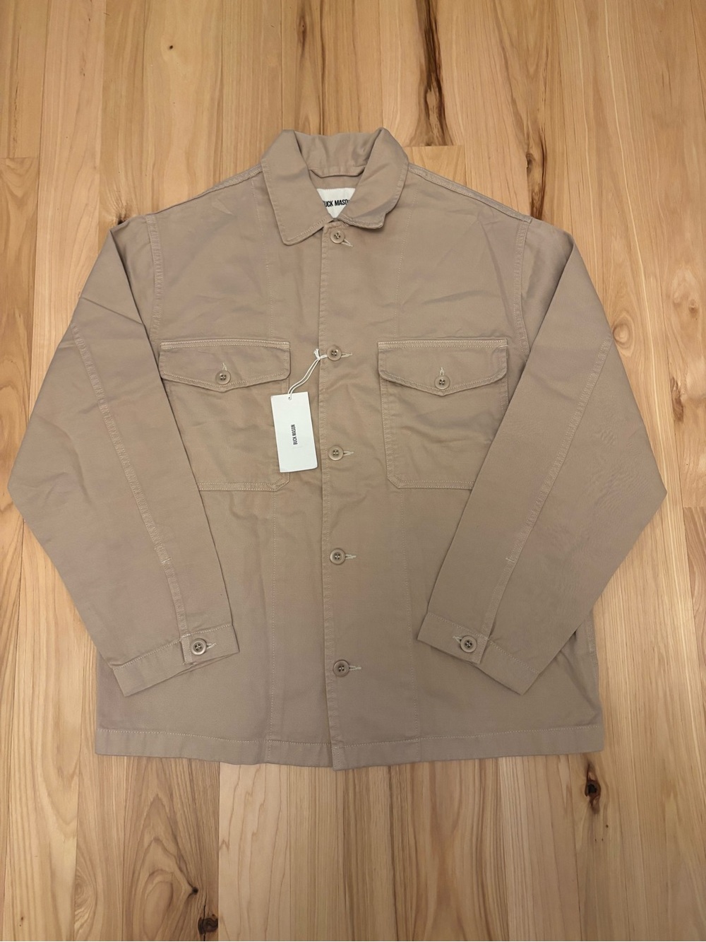Buck Mason Lightweight Field Shirt Jacket in Khaki sz Medium